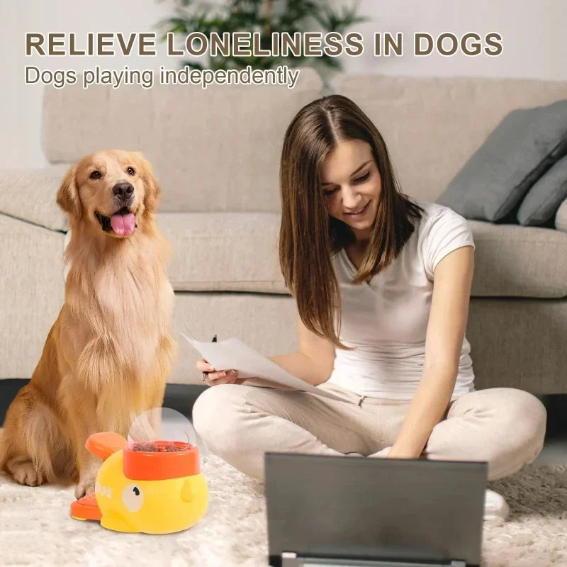 Automatic Interactive Cat Food Treat Dispenser For Kittens