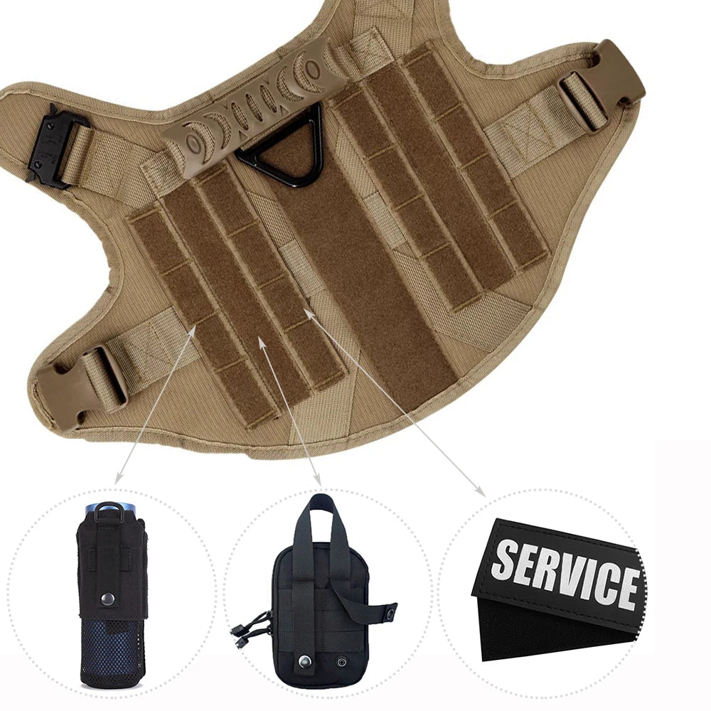 PetraVel Adjustable Padded Nylon Dog Harness And Leash Set