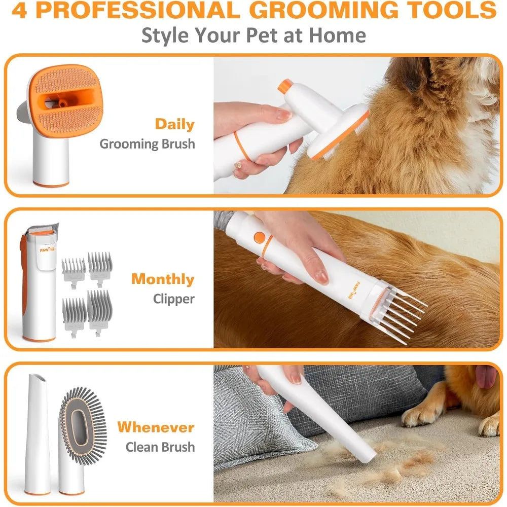 XMSJ Professional Pet Grooming Vacuum Kit For Dogs And Cats