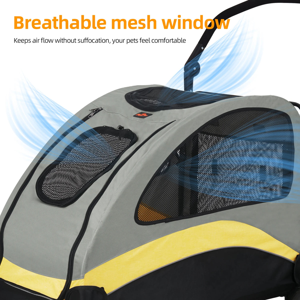 Breathable Foldable Four Wheel Pet Dog And Cat Travel Stroller