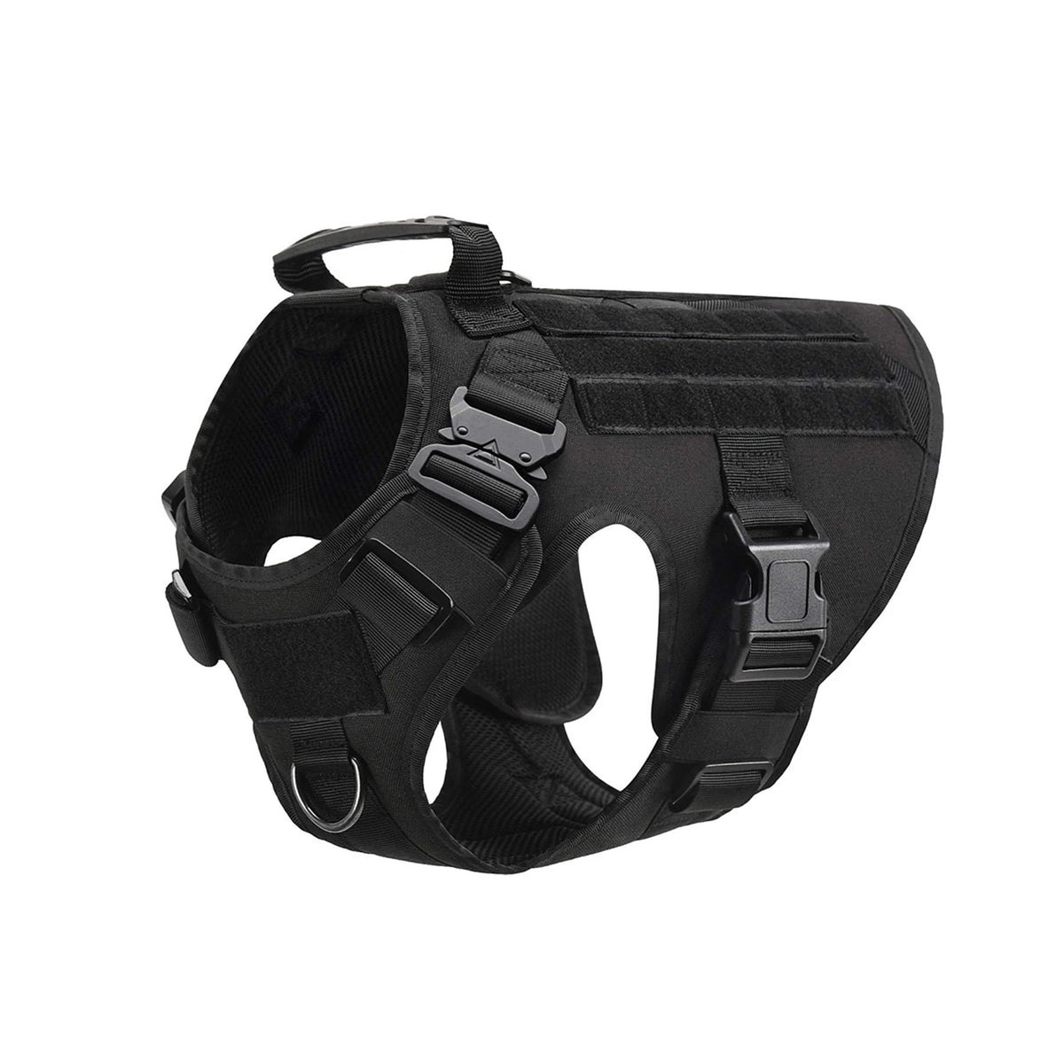 Petravel Tactical Dog Harness Padded Quick Release Buckle Design