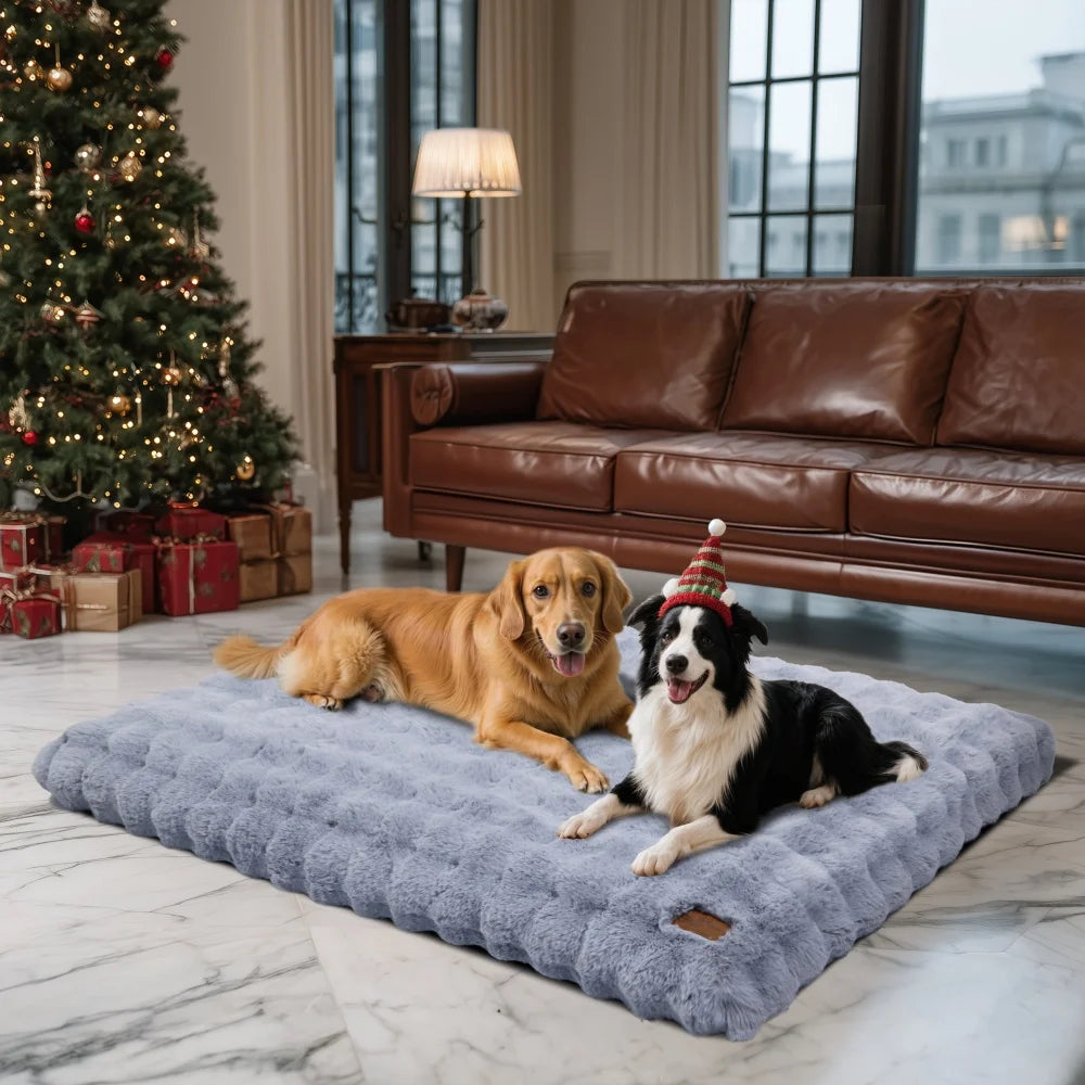 Borwart Ultra Plush Washable Dog Bed With Removable Cover