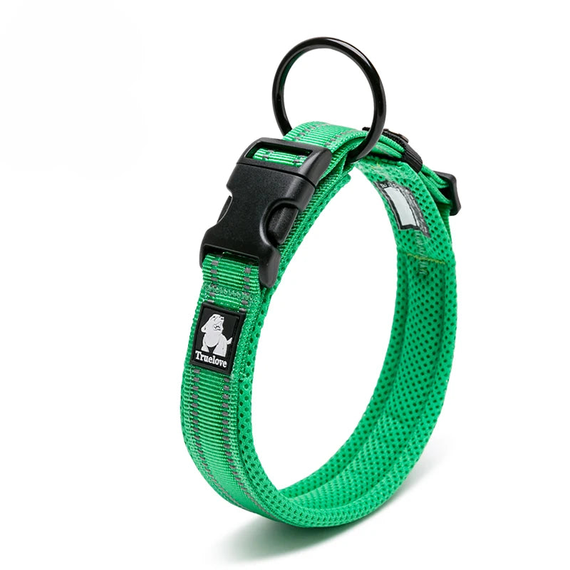 Winhyepet Padded Reflective Dog Collar With Comfortable Nylon Strap