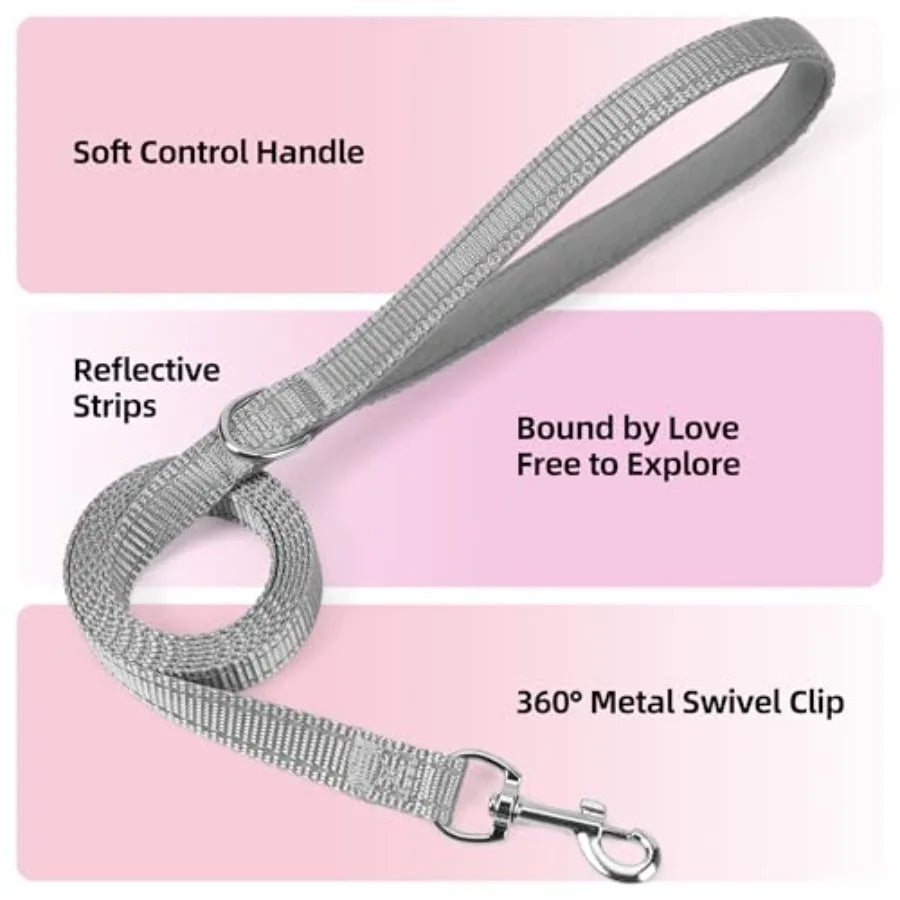 Soft Reflective Dog Harness And Leash Set For Puppies