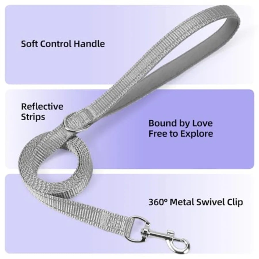Sparkly Soft Step In Reflective Breathable Puppy Harness With Leash