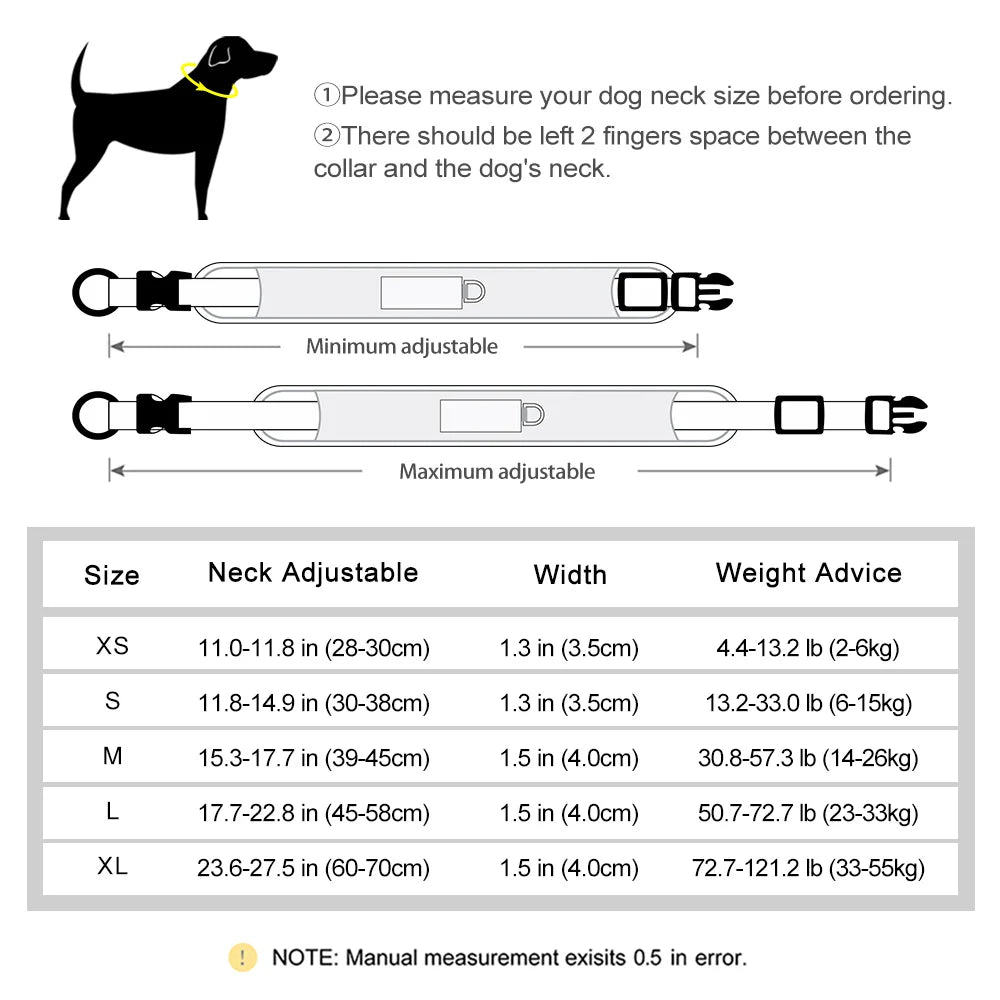 Personalized Reflective Mesh Dog Collar Featuring Padded Comfort