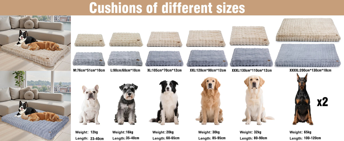 Borwart Ultra Plush Washable Dog Bed With Removable Cover