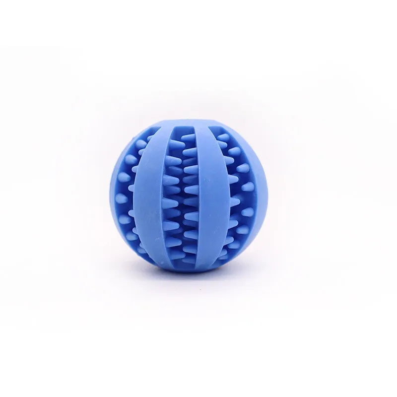 Rubber Dog Toy Ball Teething Puzzle Leak Proof Chew Trainer