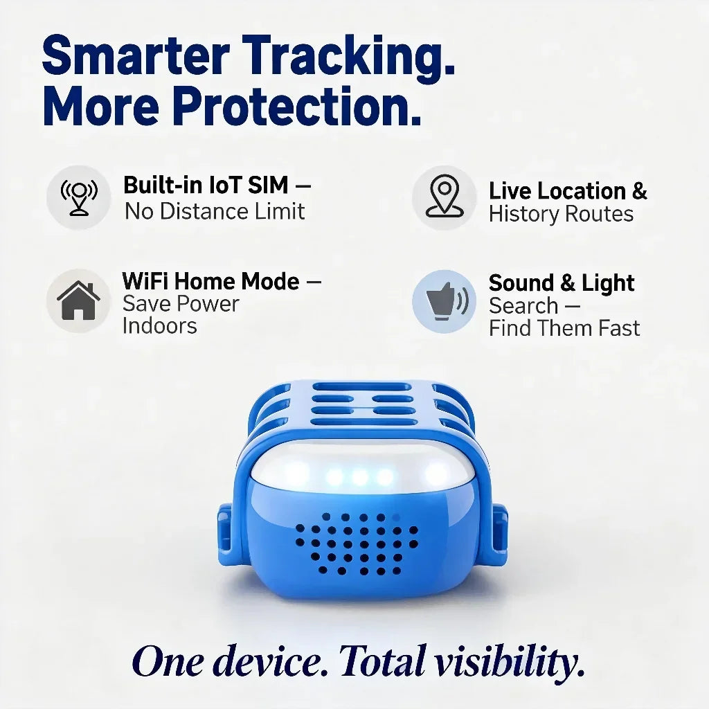 Wanwaytech 4G LTE GPS Pet Tracker Dogs Cats QR Locator