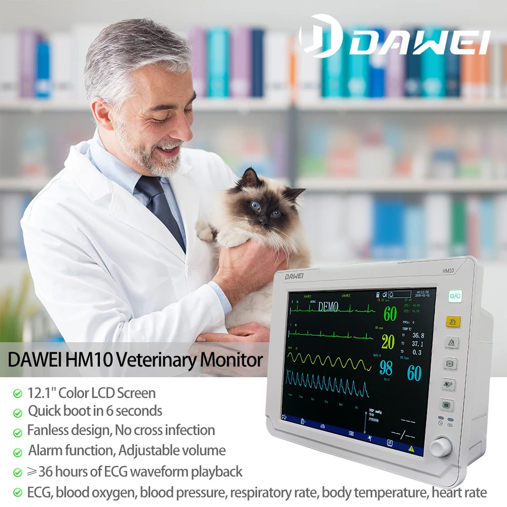 Dawei Portable Veterinary Multi Parameter Monitor For Pets