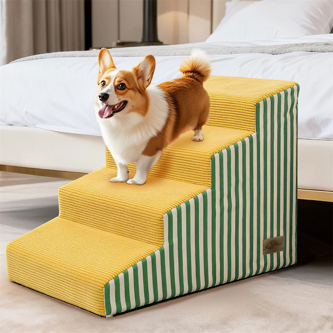 Comfortable Pet Stairs For Dogs With High Density Foam
