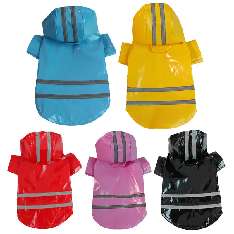 Waterproof Reflective Dog Raincoat Jacket for Small Dogs and Cats