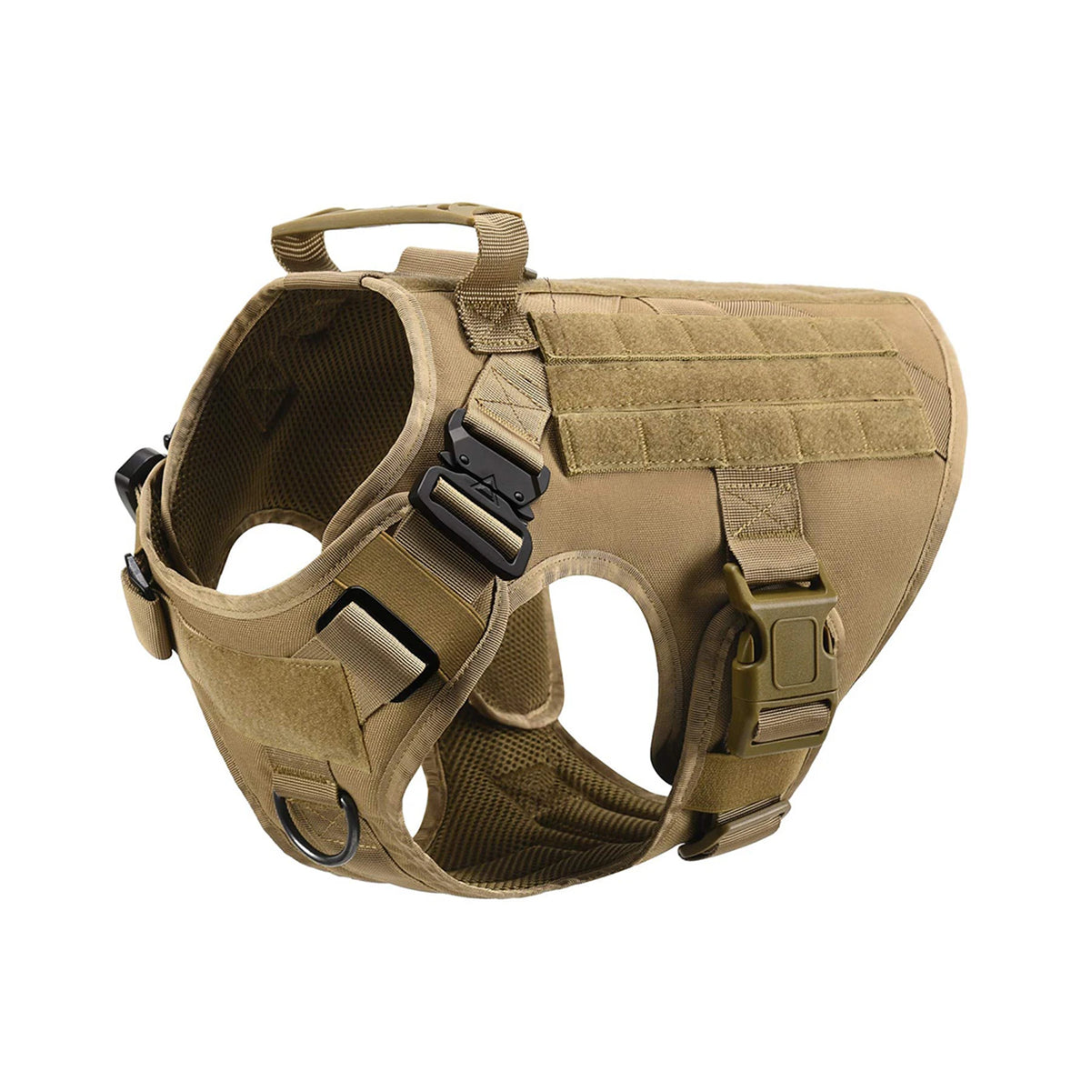 Petravel Tactical Dog Harness Padded Quick Release Buckle Design