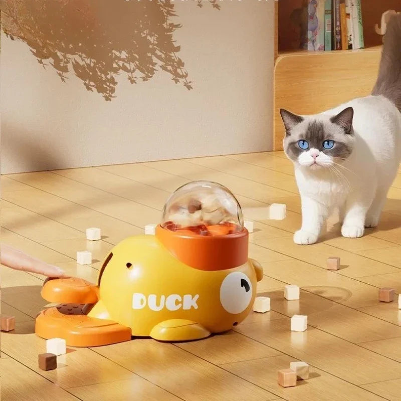 Automatic Interactive Cat Food Treat Dispenser For Kittens