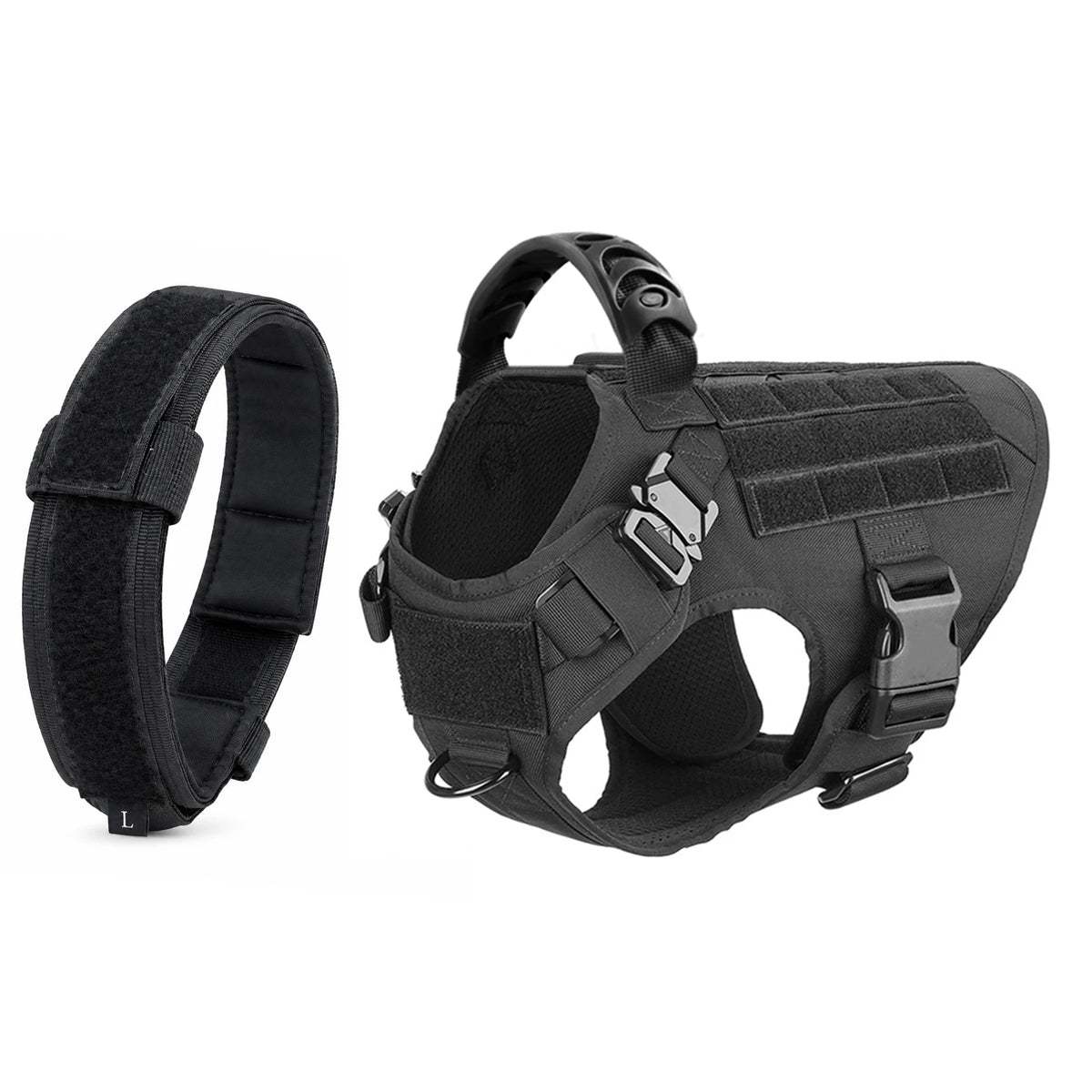 Petavel Adjustable Nylon Dog Harness And Collar Set