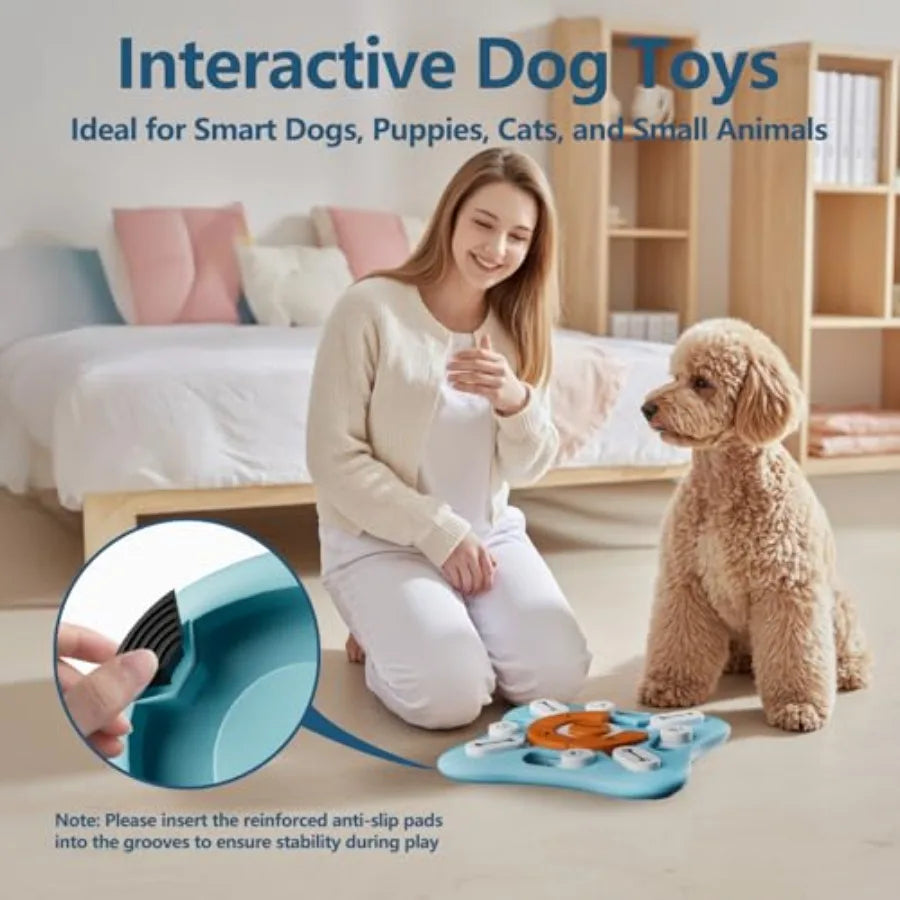 Interactive Dog Puzzle Toy For Treat Dispensing And Mental Training