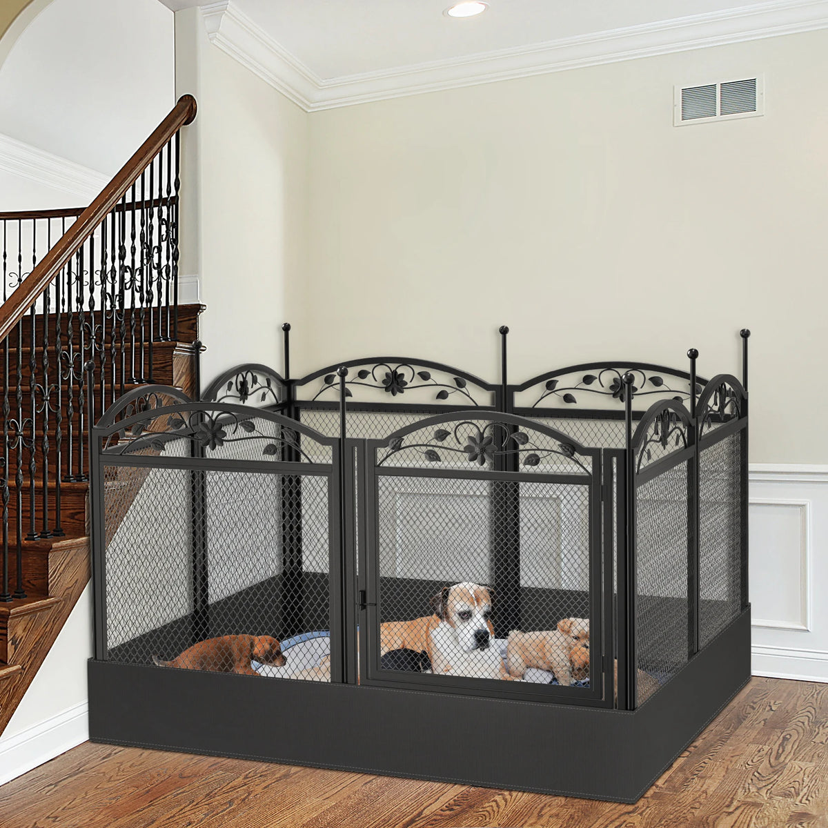 Bingopaw Heavy Duty 8 Panel Metal Dog Playpen Indoor Outdoor