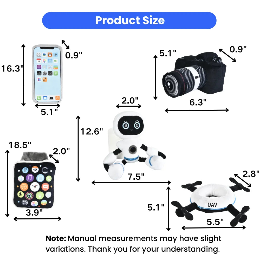 Interactive Plush Dog Toys Squeaky Chew Tugs For Puppies