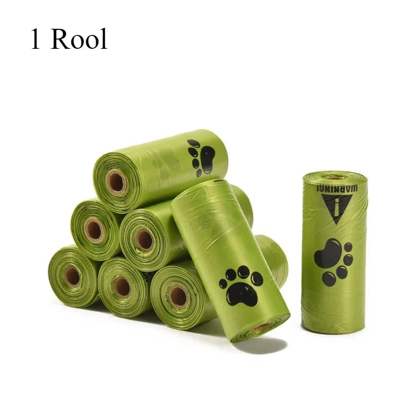 Extra Thick Leakproof Paw Print Pet Waste Bags For Dogs