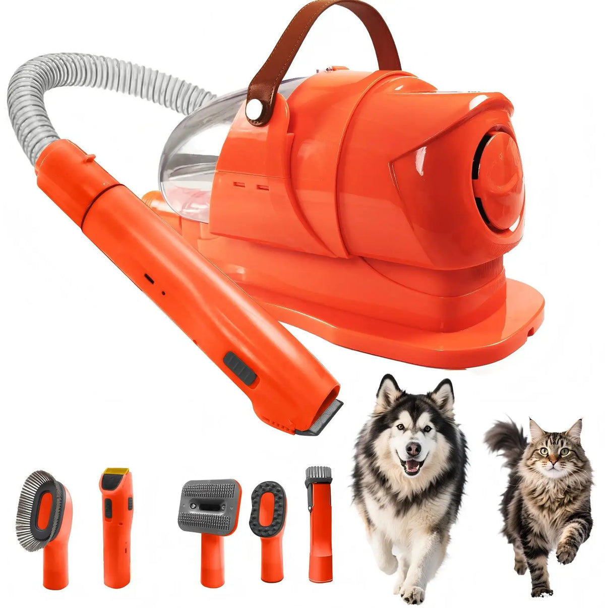 Professional Pet Grooming Vacuum Kit With Clipper For Pets
