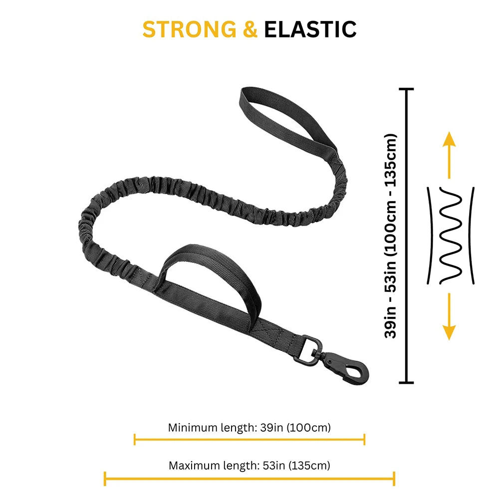 Petravel Tactical Dog Harness Leash Set for Military Pets