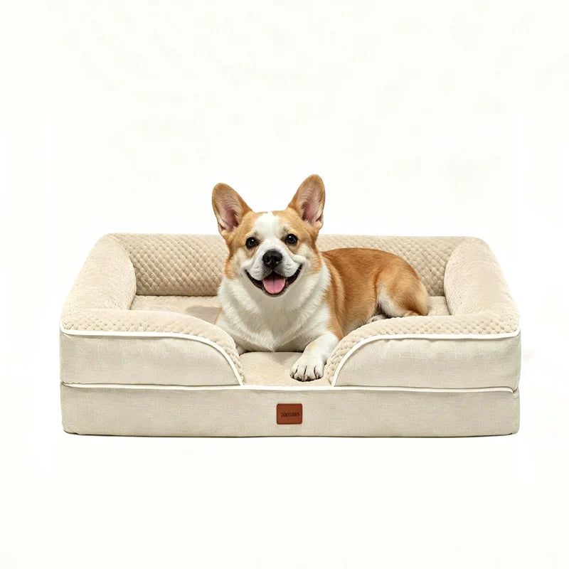 Waterproof Memory Foam Orthopedic Dog Bed With Non Slip Base