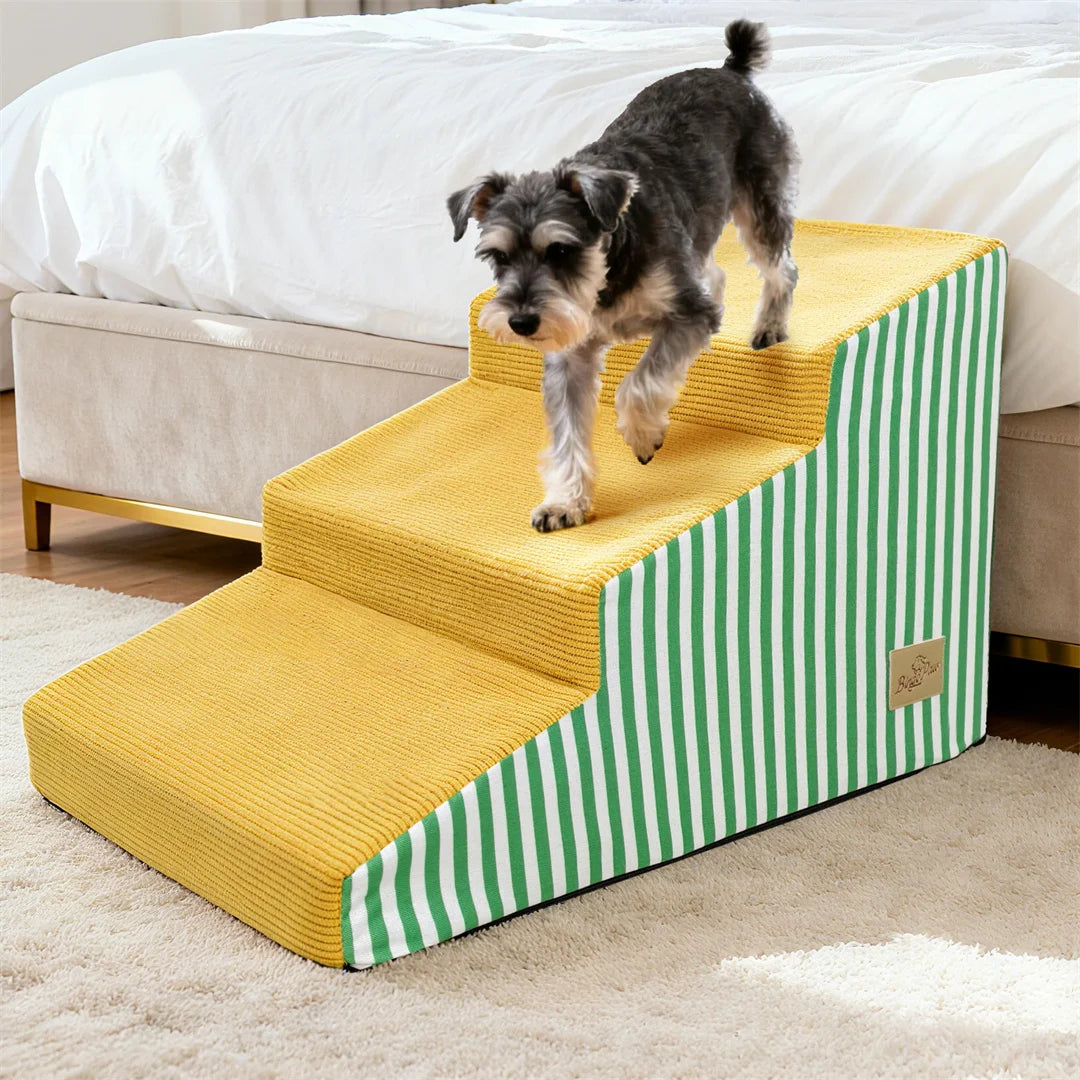 High Density Foam Pet Stairs For Dogs Gentle Slope Support