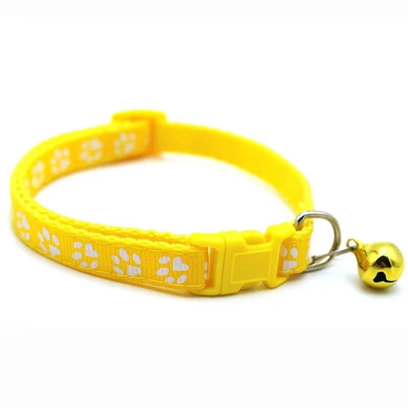 Adjustable Cat Collar With Decorative Bell And Ribbon Accent