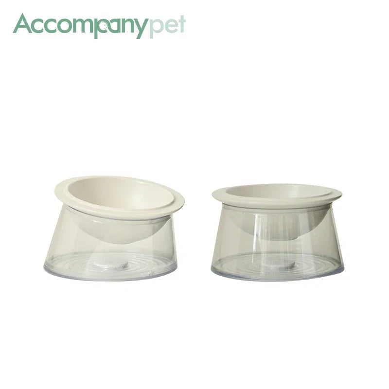 Tilted Raised Cat Bowl Non Slip Base And Removable Tray